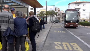 Autocars per anar a la gran manifestació de l'11 de setembre