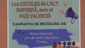 Les escoles també se solidaritzen amb el País Valencià
