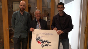 El pintor occità Casimir Ferrer dona una obra a l'Ajuntament