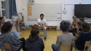 Dipsalut i l'Escola Empúries participen al taller Families en Cercle