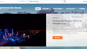 Es presenta el nou web municipal de l'Escala