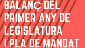 Balanç del primer any de legislatura 