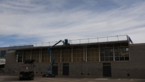 Comencen les reparacions de la coberta del pavelló