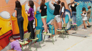 Taller de grafitti a l'Esbotzada