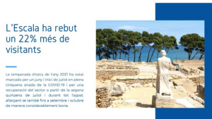 Un 22% més de visitants en la temporada turística 2021