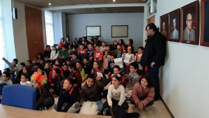 Alumnes de l'Escola Empúries visiten l'Ajuntament