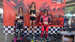 La motorista Clara Jiménez, flamant campiona de l'ANPA de la categoria femenina