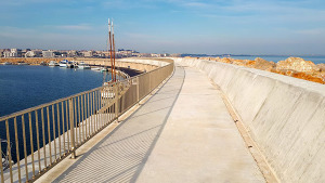 Es dóna per acabat el nou dic de protecció del port pesquer