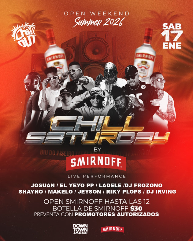evento-Chill Saturday by Smirnoff
