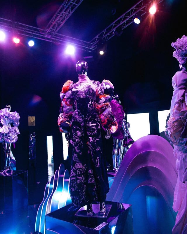 Looks from Dunsin Wright's 2121: speculative everything fashion exhibition