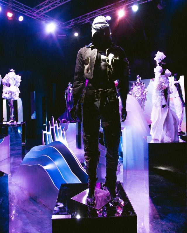 Looks from Dunsin Wright's 2121: speculative everything fashion exhibition