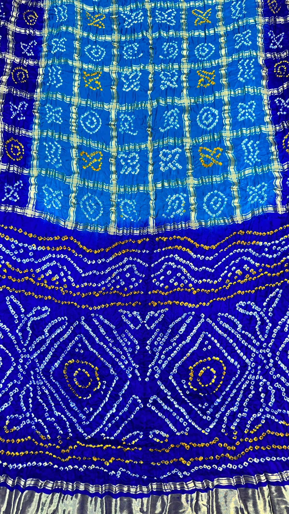 Plain Pure Gaji Silk Saree for Jaipuri Ethnic Wear