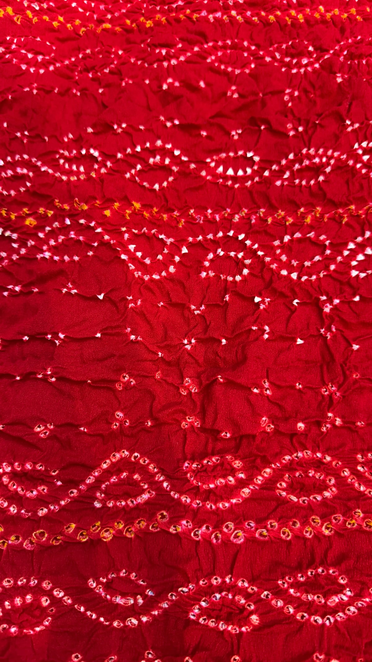 Pure Ojariya Plain Saree with Rai Hand Bandhej Dyeing