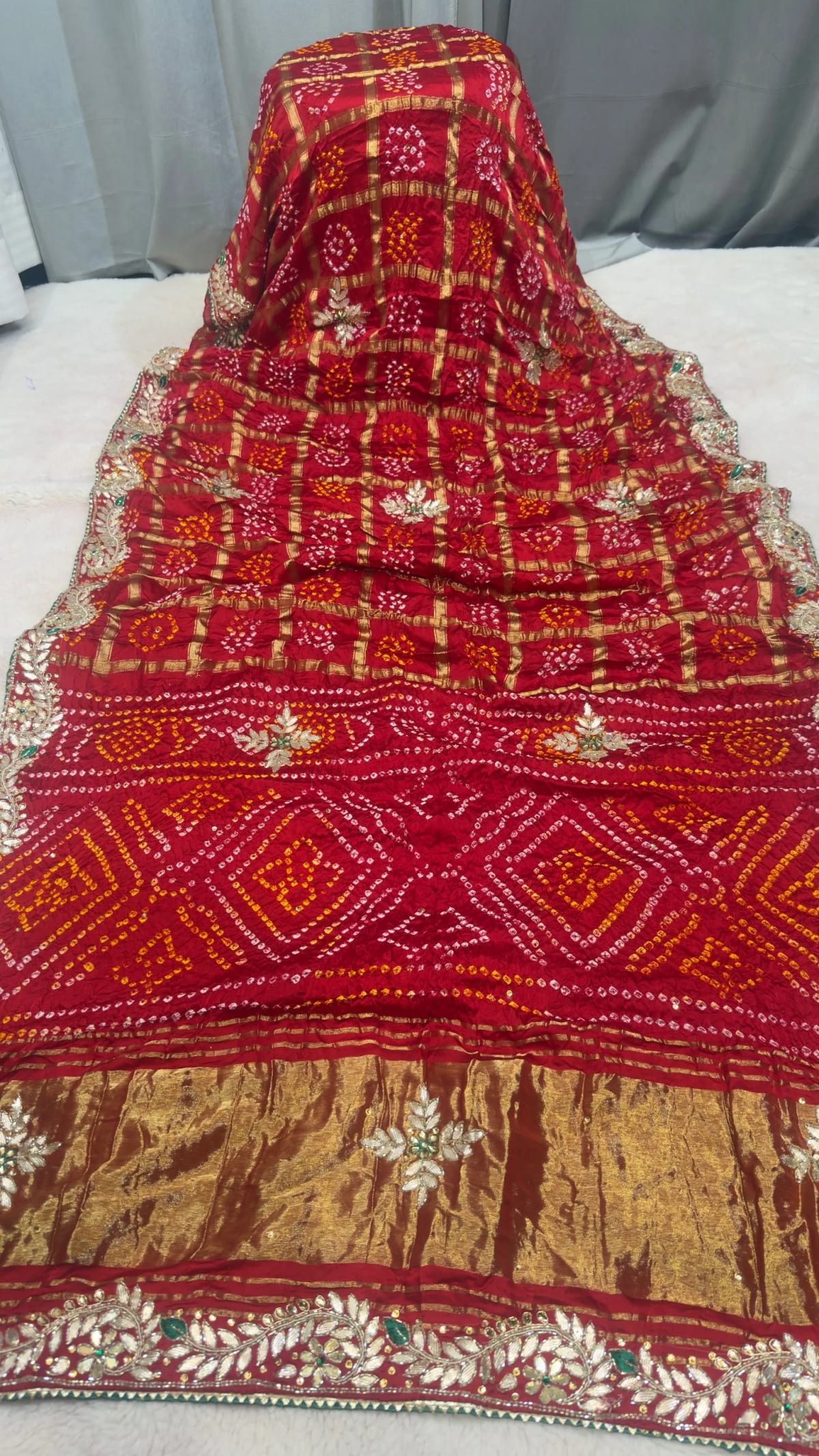 Modal Silk Fabric Designer Saree with All-Over Kardana Buti Hand Embellishment