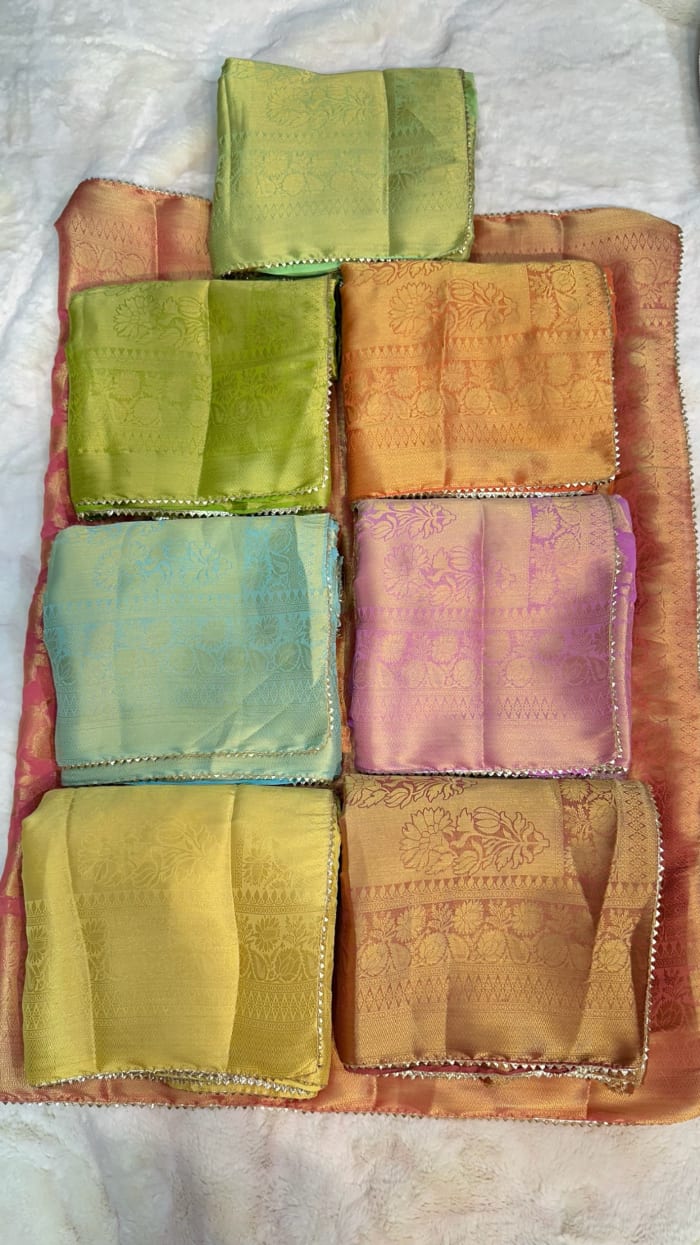 Premium Banarasi Zari Georgette Fabric Saree – Designer Ethnic Silk Blend Saree for Wedding & Festive Wear