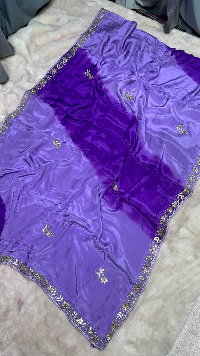 HO Silk Saree with Kardana Patti Handwork for Wedding & Festive Wear
