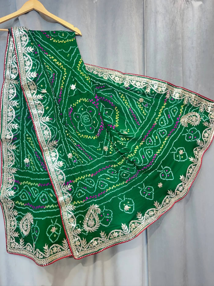 Premium Pure Ojariya Fabric Dupatta with Elegant Gota Patti Embellishment