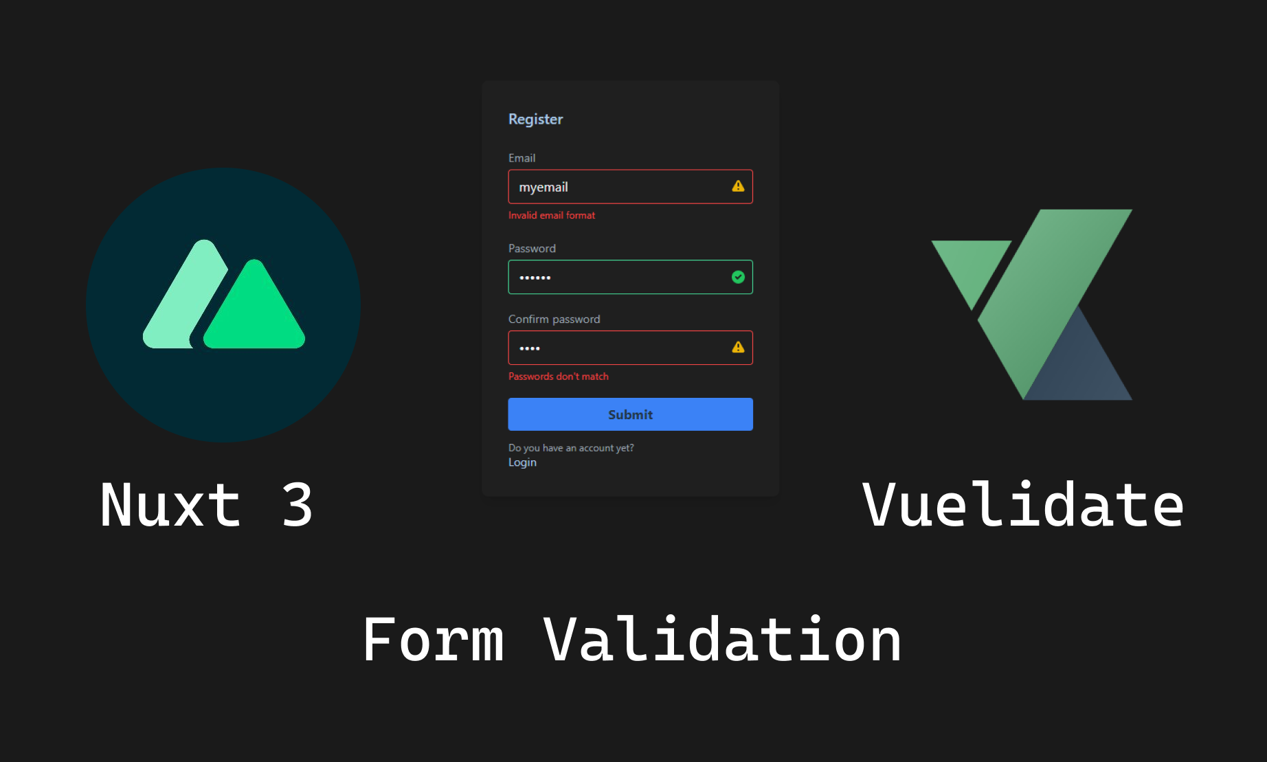 How to add form validation to your Nuxt 3 application