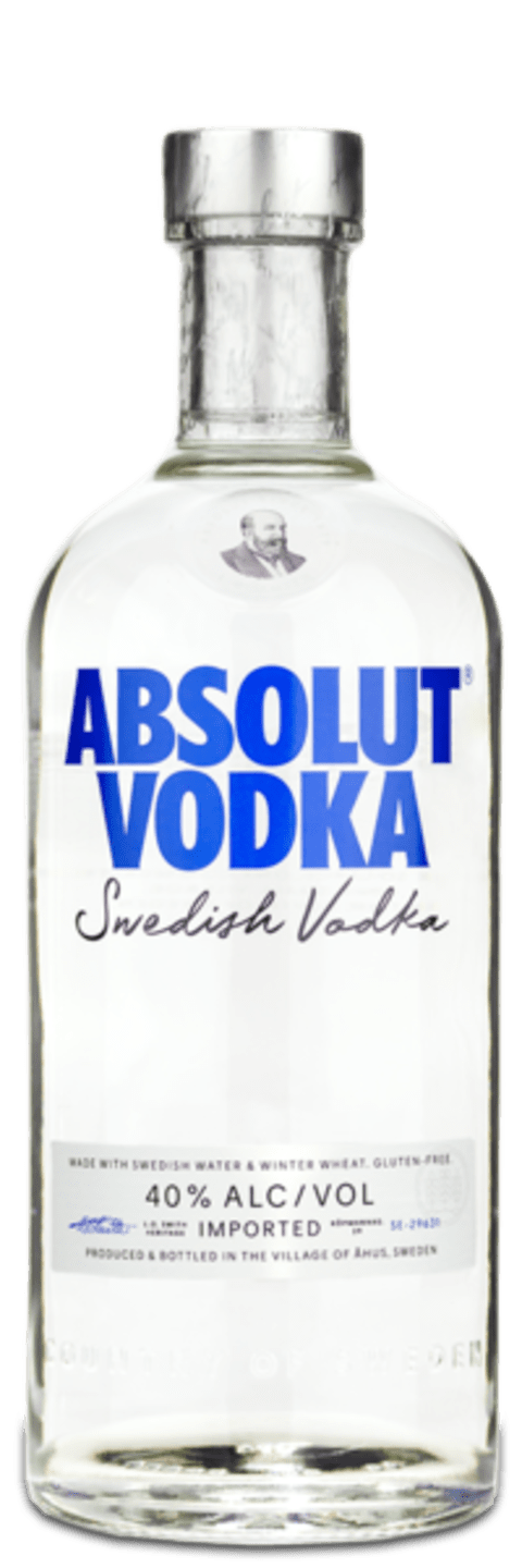 absolut vodka bottle