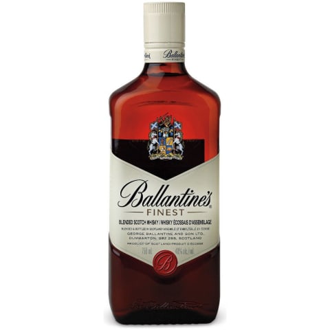 ballantine's finest blended scotch whisky bottle