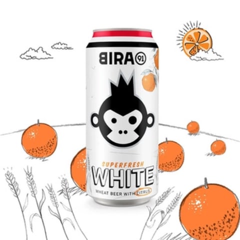 bira 91 white ale beer can