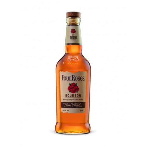 four roses bourbon whiskey bottle
