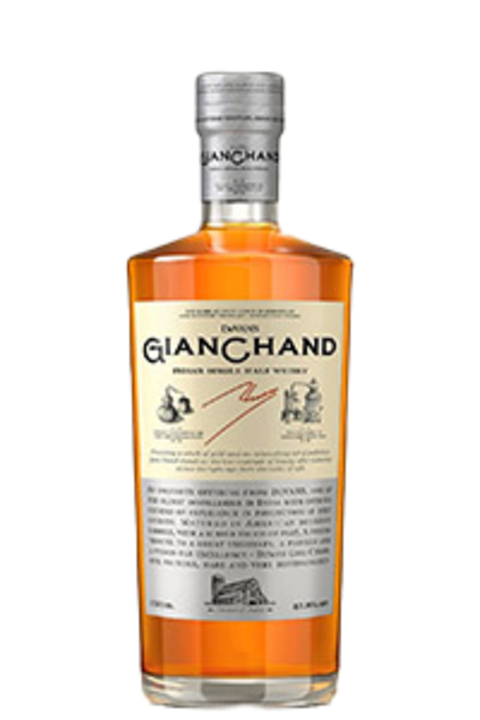 gianchand indian single malt whisky bottle