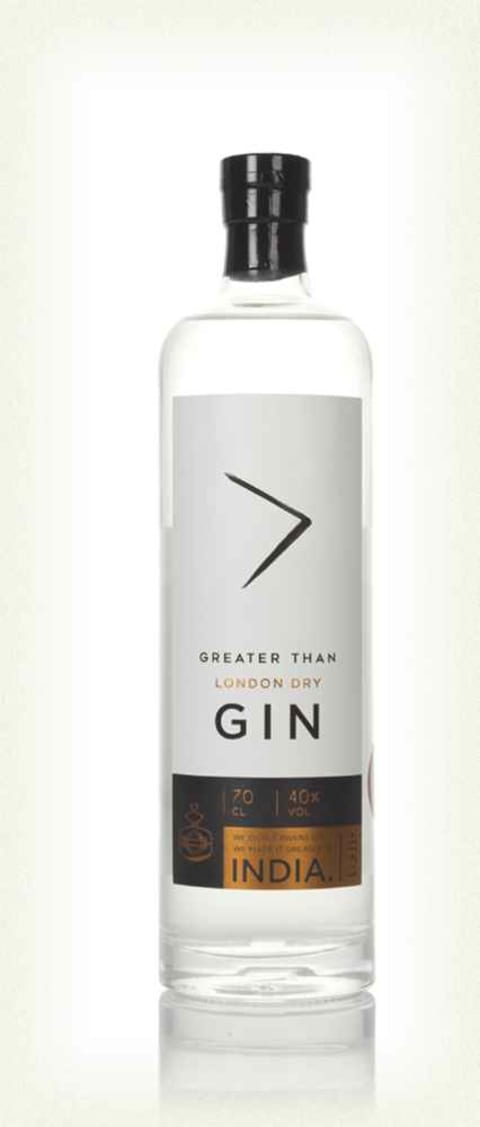 greater than london dry gin bottle