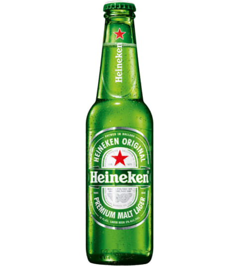 heineken lager beer bottle