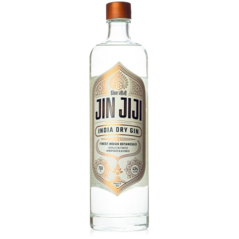 jin jiji india dry gin bottle
