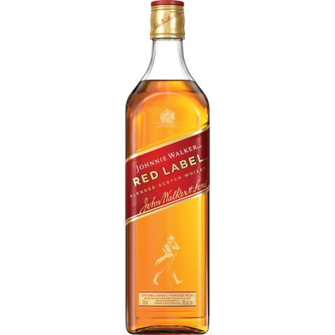 johnnie walker red label scotch whisky bottle