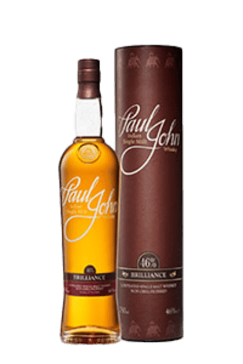 paul john brilliance indian single malt whisky bottle
