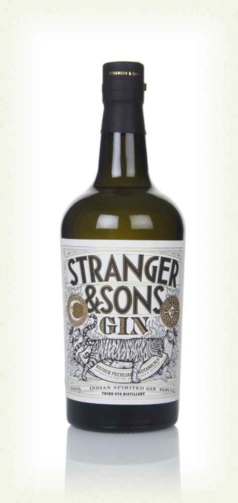 stranger & sons gin bottle