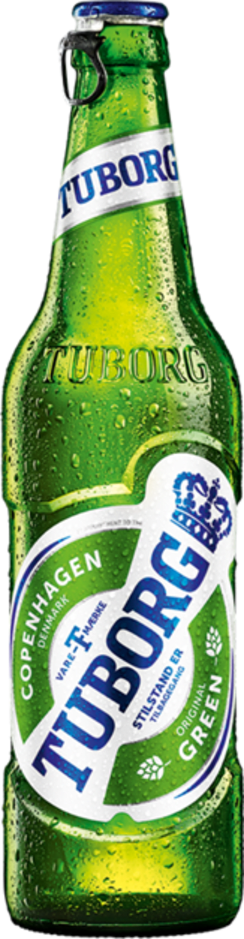 tuborg green beer bottle