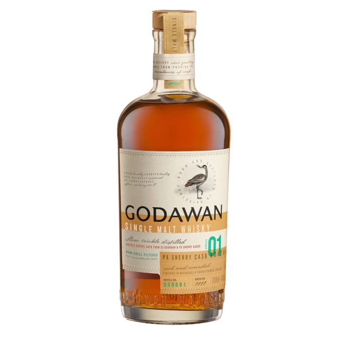 godawan single malt whisky bottle