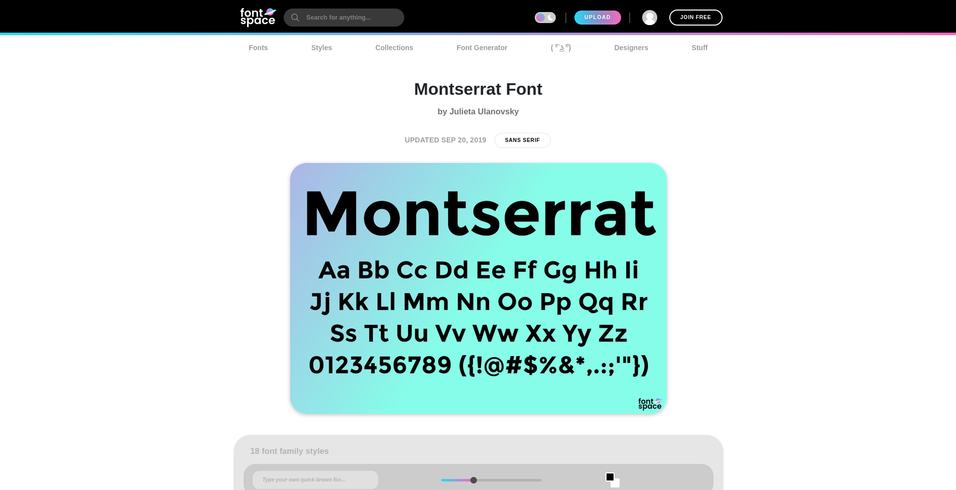 fontspace website