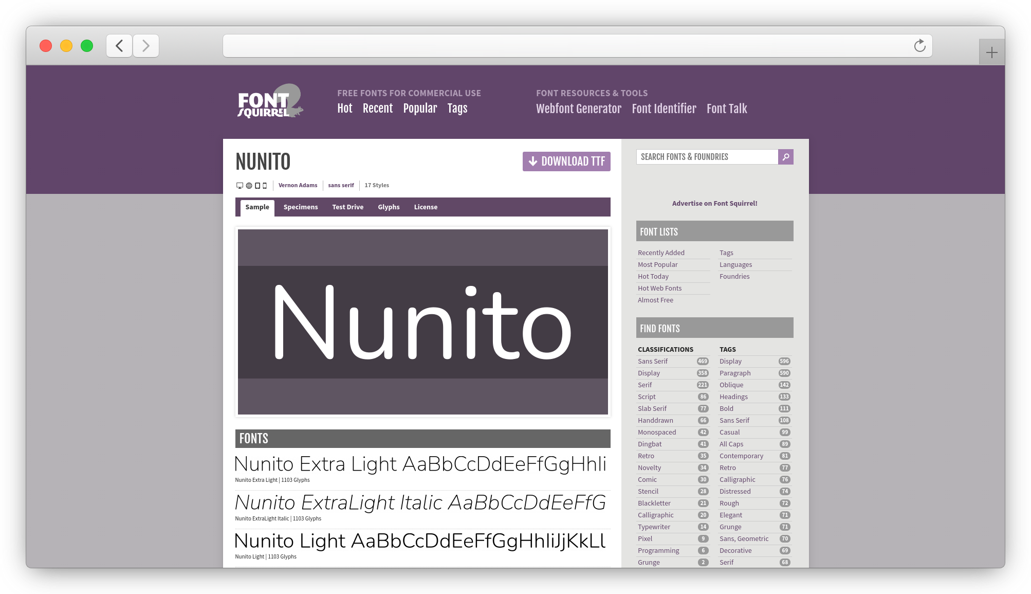 nunito font