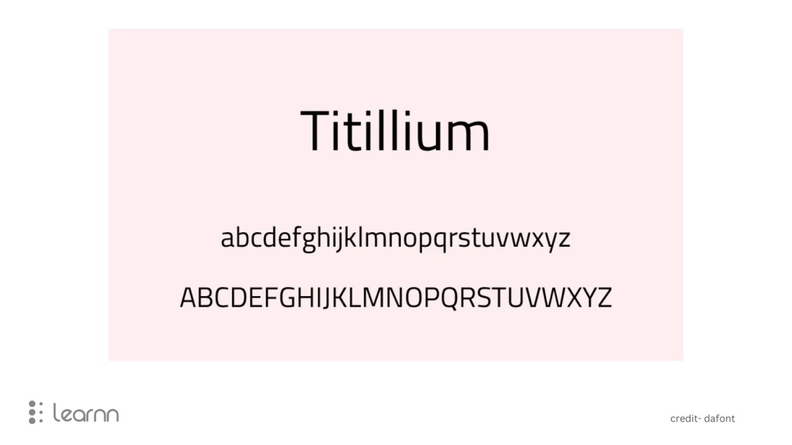 Titillium Web