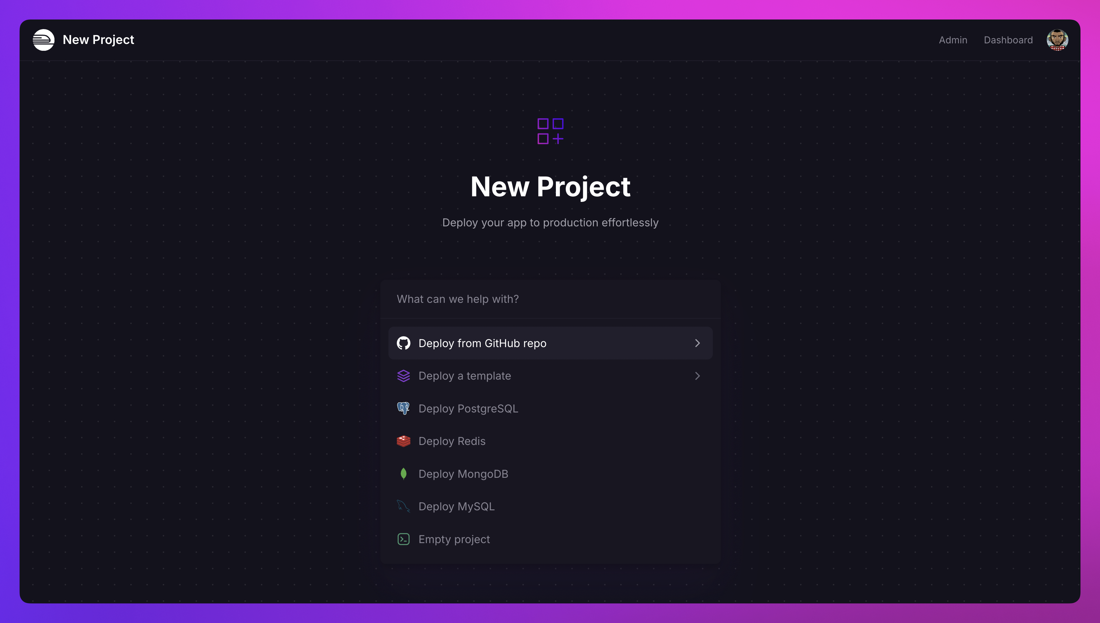 Set up a Railway Project