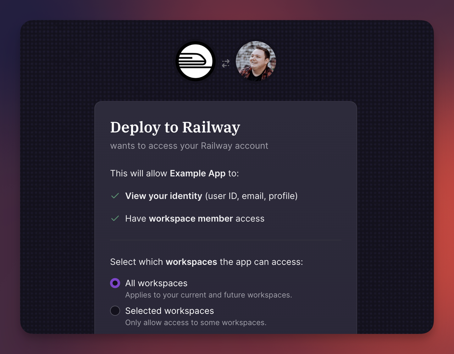 Screenshot of SAML Settings and Trusted Domains