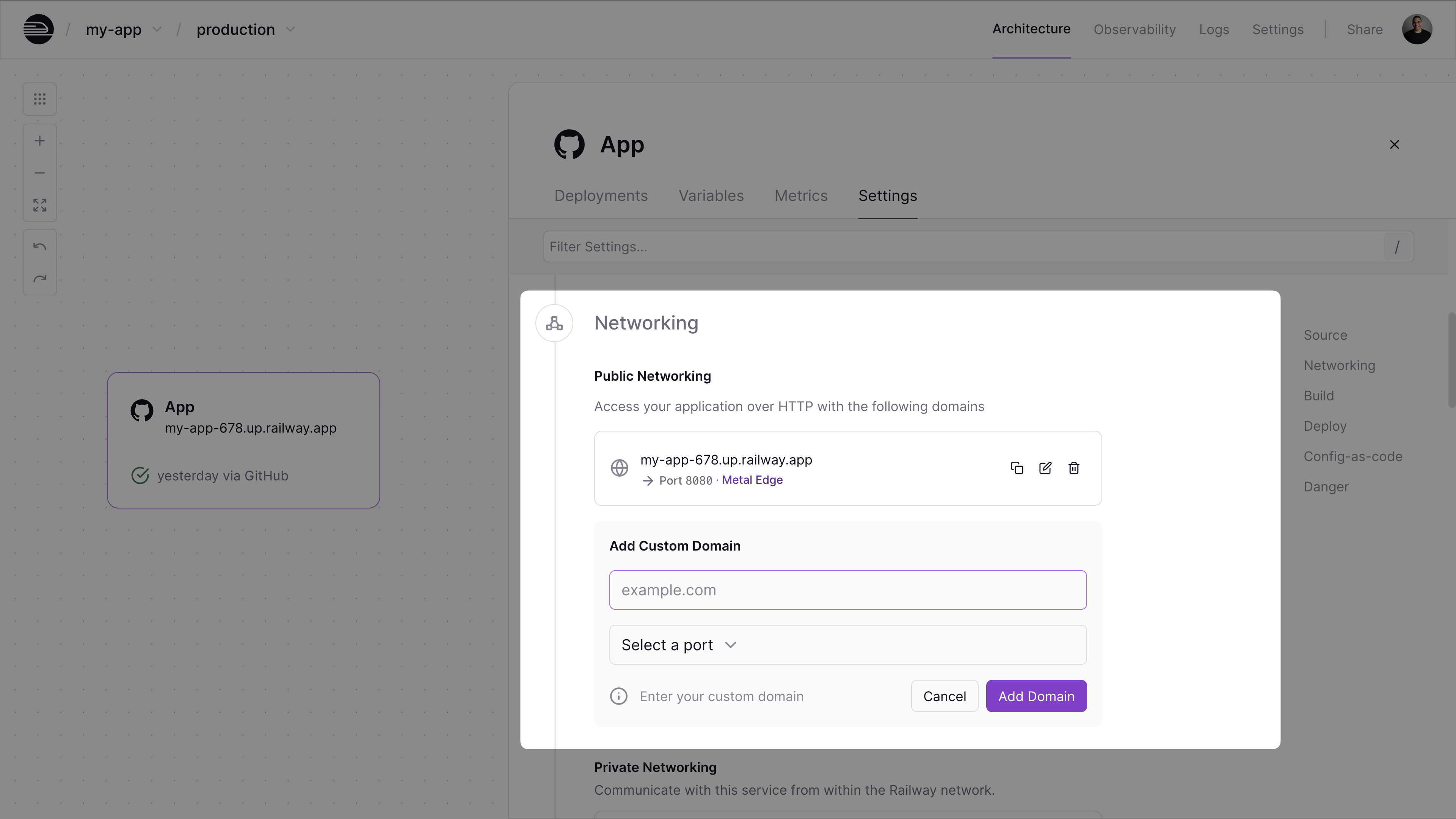 Add a Custom Domain