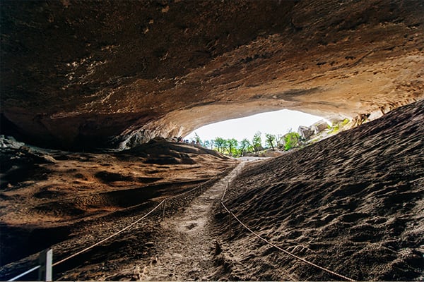 Mylodon Cave Southern Chile opening