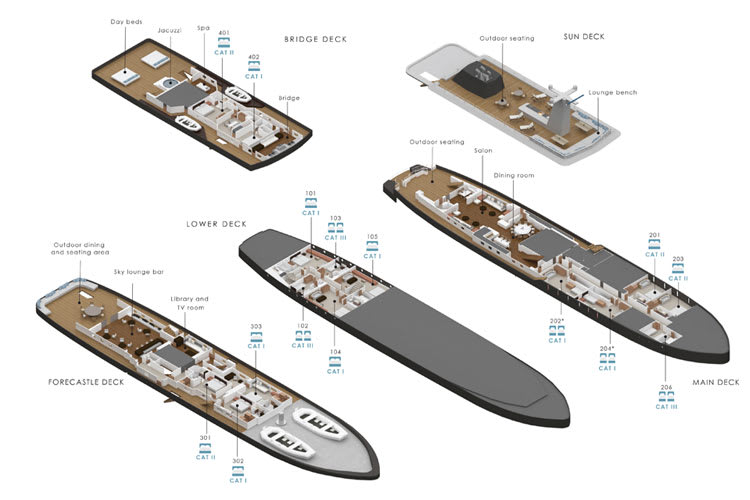 Aqua Blu Deck Plan