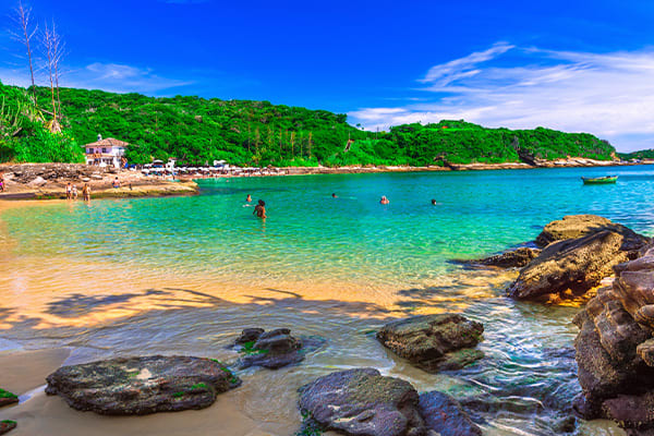 Clear water buzios beach