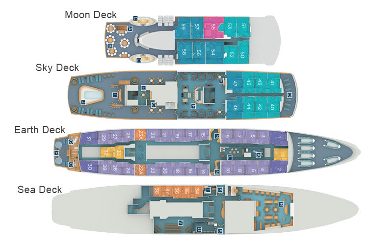 Detailed deck plan of Legend