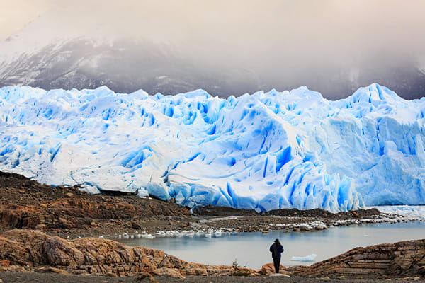 Torres Del Paine Glacier and Lake