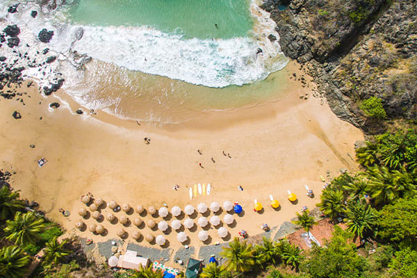 Beach view from above Fernando