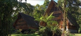 El monte lodge exterior in Mindo