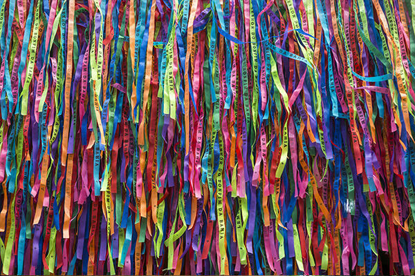 Strips of paper multi colored salvador