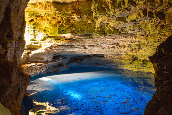 trail grotto chapada brazil